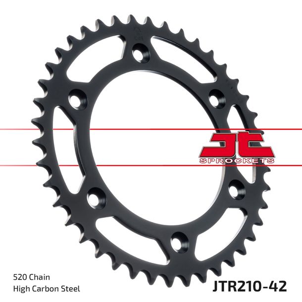 Kettenrad JT Sprockets 520 42Z Innendurchmesser 125mm Lochkreis 153mm für Honda CR R CRF L Rally, HM CRE F XR RX 125 - 650 ccm Bj. 1983 - 2021