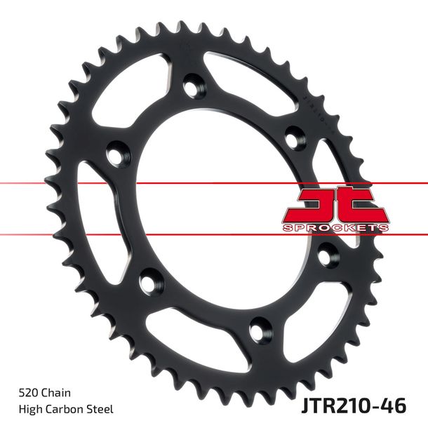 Pignone JT 520 46Z, diametro interno 125 mm, foro circolare 153 mm per Honda CR R CRF L Rally, HM CRE F XR RX 125 - 650 ccm Anno 1983 - 2021