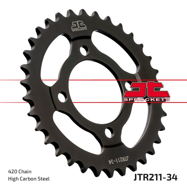 Kettenrad JT Sprockets 420 34Z Innendurchmesser 54mm Lochkreis 70mm für Honda C M Cub CW 90 ccm Bj. 1982 - 1997