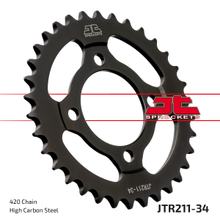 Kolečko řetězu JT Sprockets 420 34Z vnitřní průměr 54mm rozteč otvorů 70mm pro Honda C M Cub CW 90 ccm r. v. 1982 - 1997
