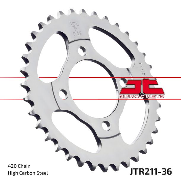 Kettenrad JT Sprockets 420 36Z Innendurchmesser 54mm Lochkreis 70mm für Honda C M Cub CW 90 ccm Bj. 1982 - 1997