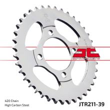 Kettenrad JT Sprockets 420 39Z vnitřní průměr 54mm rozteč otvorů 70mm pro Honda C Cub CW Z 70 / 90 ccm r. v. 1982 - 1997
