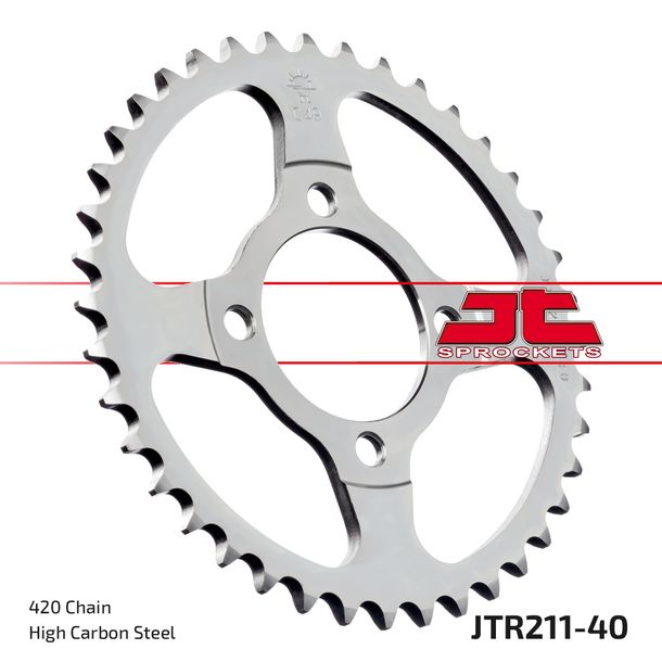 JT Sprockets 420 40Z tandwiel binnendiameter 54 mm boutcirkel 70 mm voor Honda C M Cub CW 90 cc bouwjaar 1982 - 1997