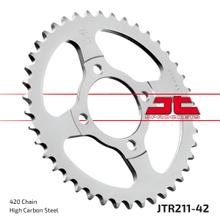 Kolo řetězu JT Sprockets 420 42Z vnitřní průměr 54mm rozteč otvorů 70mm pro Honda C M Cub CW 90 ccm r.v. 1982 - 1997