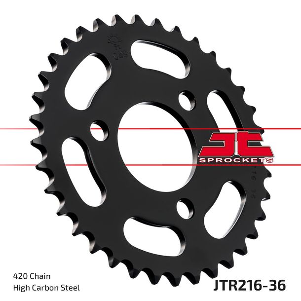 JT Sprockets 420 36T, diametro interno 50 mm, foro circolare 72 mm per Honda NSR 50 ccm Anno 1997