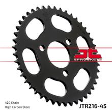 Piñón JT Sprockets 420 45Z, diámetro interior 50 mm, círculo de pernos 72 mm para Honda NSR 50 ccm Año 1997