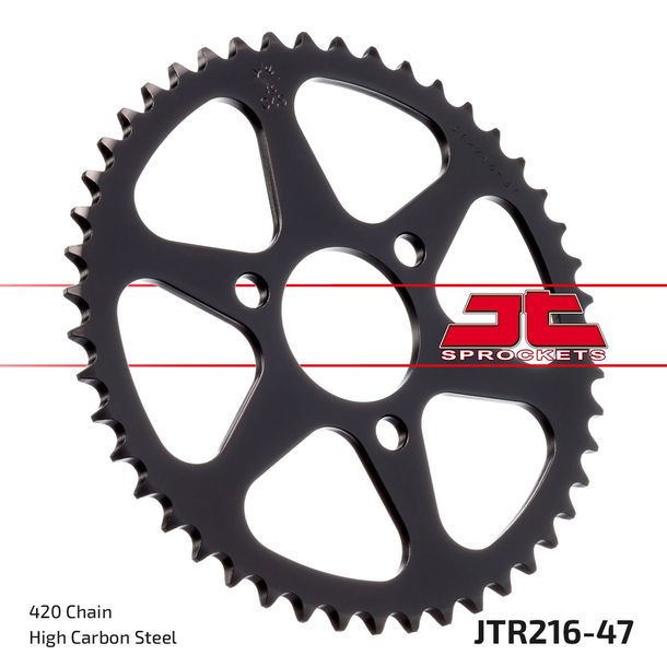 Kettenrad JT Sprockets 420 47Z Innendurchmesser 50mm Lochkreis 72mm für Honda NSR 50 ccm Bj. 1997