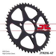 řetězové kolo JT Sprockets 420 47Z vnitřní průměr 50mm rozteč otvorů 72mm pro Honda NSR 50 ccm r. v. 1997