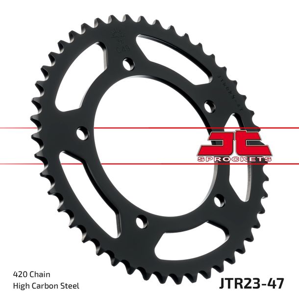 JT Sprockets 420 47Z sprocket inner diameter 102.2 mm bolt circle 120 mm for Aprilia RS 50 ccm Year 1994 - 1999