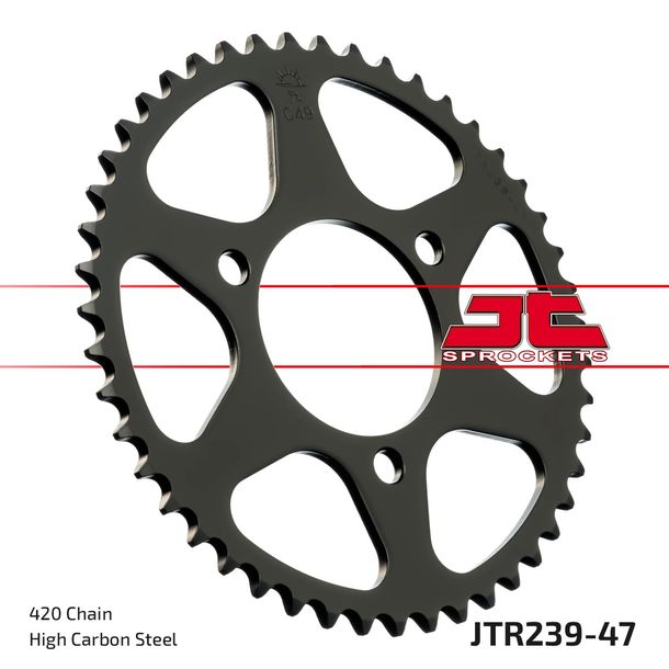 Kettenrad JT Sprockets 420 47Z Innendurchmesser 70mm Lochkreis 90mm für Honda MB MT MTX MBX S 50 / 80 ccm