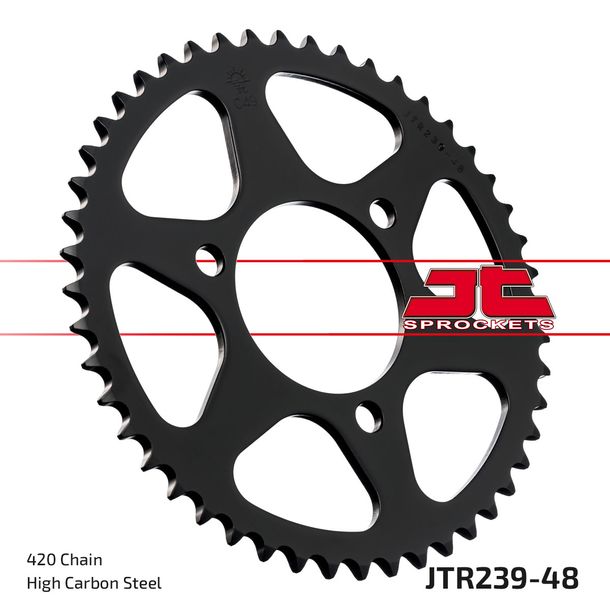 Kettenrad JT Sprockets 420 48Z Innendurchmesser 70mm Lochkreis 90mm für Honda MB MT MTX MBX S 50 / 80 ccm