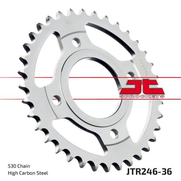 Kettenrad JT Sprockets 530 36Z Innendurchmesser 70mm Lochkreis 110mm für Honda CB T N 250 / 400 ccm Bj. 1977 - 1981