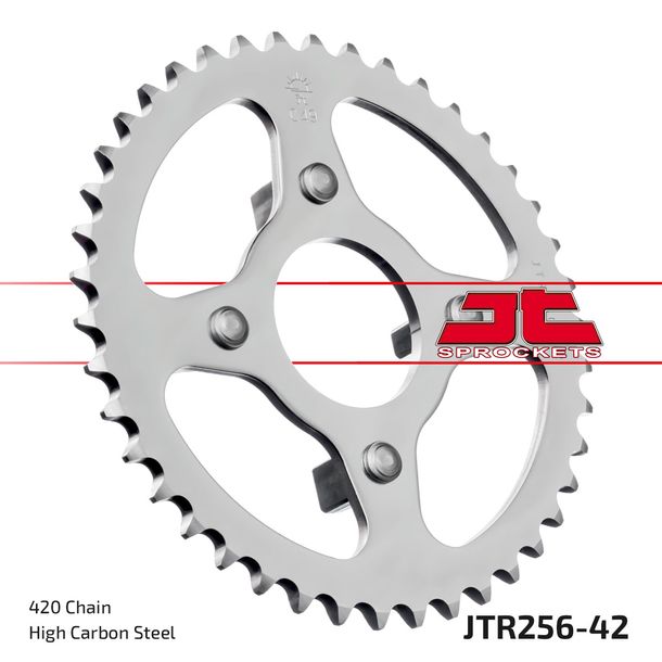 Kettenrad JT Sprockets 420 42Z Innendurchmesser 50mm Lochkreis 82mm für AJS Regal Raptor DD, Honda CY SS M 50 - 80 ccm