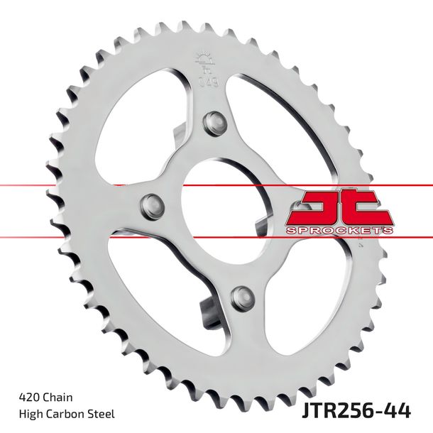 Kettenrad JT Sprockets 420 44Z Innendurchmesser 50mm Lochkreis 82mm für AJS Regal Raptor DD, Honda CY SS M 50 - 80 ccm