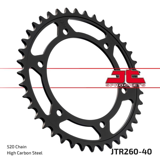 Kettenrad JT Sprockets 520 40Z Innendurchmesser 120mm Lochkreis 140mm für Honda XR R XL 250 ccm Bj. 1984 - 1988