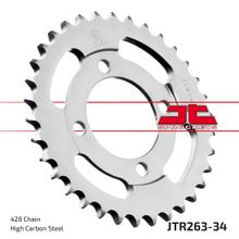 Kettenrad JT Sprockets 428 34Z Innendurchmesser 54mm Lochkreis 70mm für FKM Mini Scrambler 125 ccm Bj. 2019 - 2021
