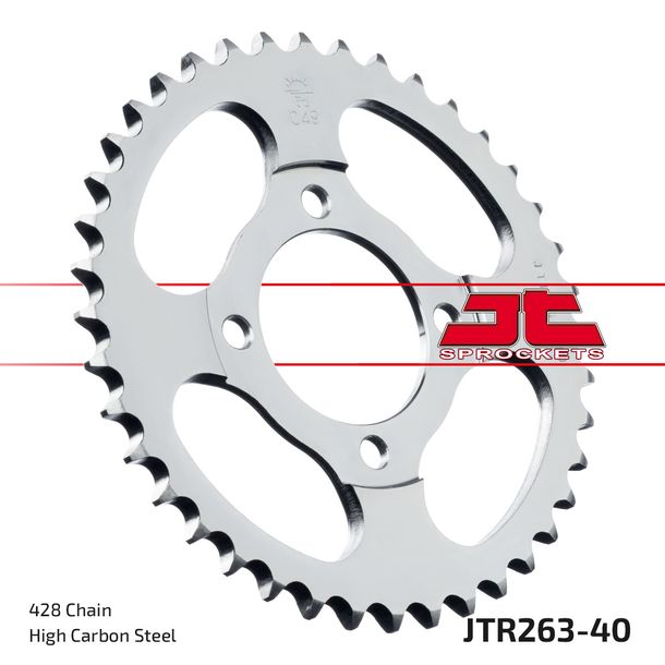 JT Sprockets 428 40Z tandwiel binnendiameter 54 mm boutcirkel 70 mm voor FKM Mini Scrambler 125 cc jaar 2019 - 2021