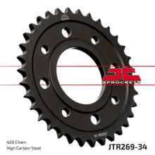 Kettenrad JT Sprockets 428 34Z Innendurchmesser 58mm Lochkreis 90mm für Kymco Zing K-Pipe, Daelim VC Advance VT VS Brixton Crossfire Honda MSX Roadwin