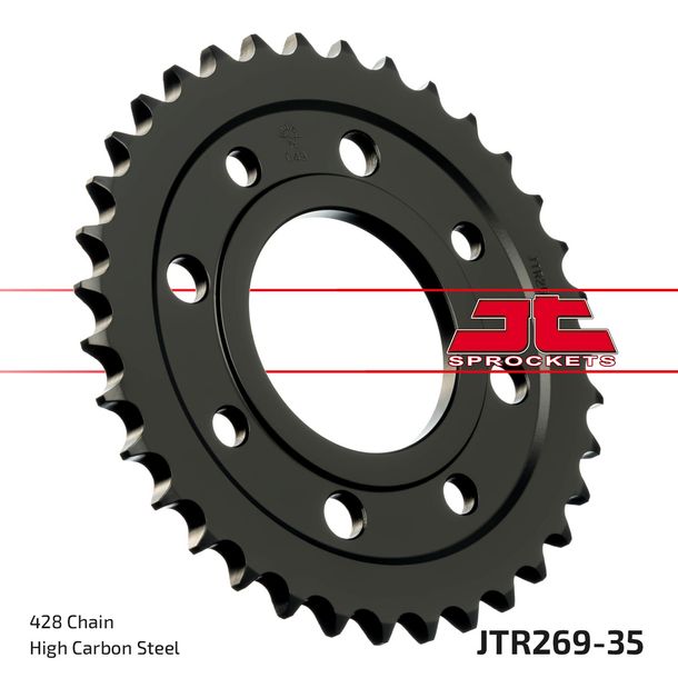 JT Sprockets 428 35Z sprocket inner diameter 58mm bolt circle 90mm for Kymco Zing K-Pipe, Daelim VC Advance VT VS Brixton Crossfire Honda MSX Roadwin
