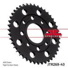 Pignon JT Sprockets 428 43Z, diamètre intérieur 58 mm, cercle de boulons 90 mm pour Kymco Zing K-Pipe, Daelim VC Advance VT VS Brixton Crossfire Honda