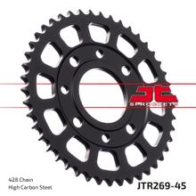 Kettenrad JT Sprockets 428 45Z Innendurchmesser 58mm Lochkreis 90mm für Kymco Zing K-Pipe, Daelim VC Advance VT VS Brixton Crossfire Honda MSX Roadwin