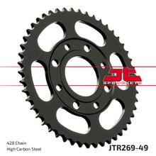 Kettenrad JT Sprockets 428 49Z Innendurchmesser 58mm Lochkreis 90mm für Kymco Zing K-Pipe, Daelim VC Advance VT VS Brixton Crossfire Honda MSX Roadwin