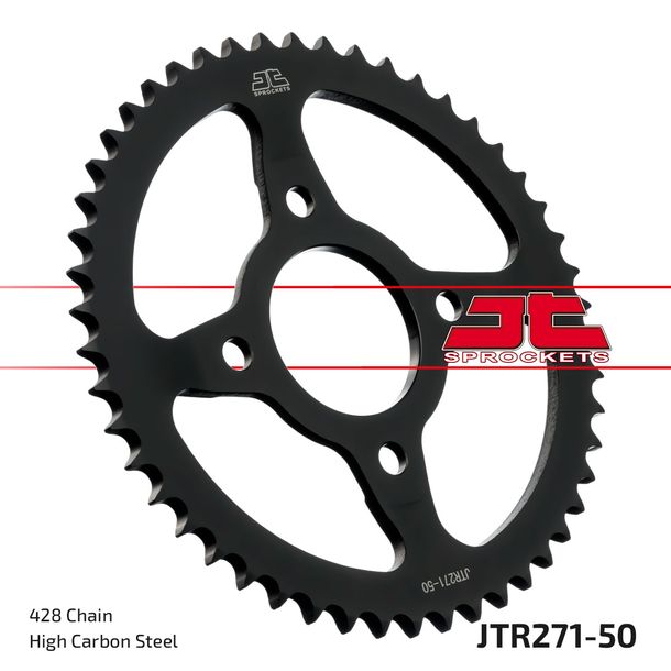 Kettenrad JT Sprockets 428 50Z Innendurchmesser 58mm Lochkreis 90mm für Honda CLR W NX 125 ccm Bj. 1989 - 2000