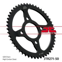 Pignon JT Sprockets 428 50Z, diamètre intérieur 58 mm, cercle de boulons 90 mm pour Honda CLR W NX 125 ccm Année 1989 - 2000