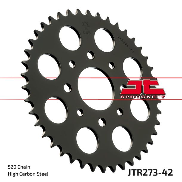 Kettenrad JT Sprockets 520 42Z Innendurchmesser 58mm Lochkreis 90mm für KTM Duke, Honda XL V Varadero VT C Shadow 125 - 250 ccm