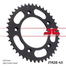 Pignon JT Sprockets 520 43Z, diamètre intérieur 116 mm, cercle de boulon 150 mm pour Aprilia RS 250 ccm Année 1995