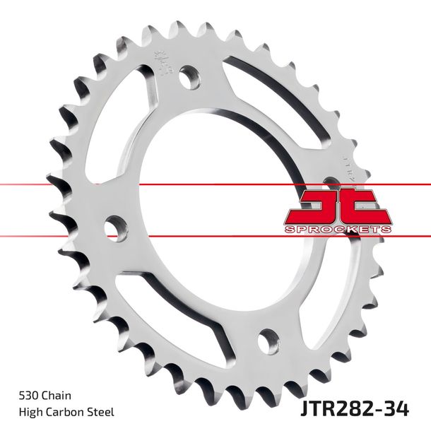 JT Sprockets 530 34Z tandwiel binnendiameter 94 mm boutcirkel 124 mm voor Honda CB K2 K3 Four 500/550 ccm bouwjaar 1971 - 1978