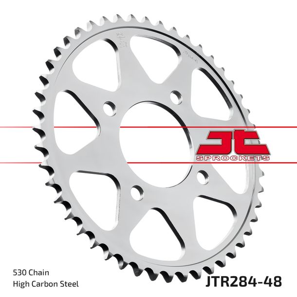 JT Sprockets 530 48T sprocket inner diameter 80mm bolt circle 110mm for Honda CB K1 - K6 F2 SC Nighthawk 650 / 750 ccm Year 1969 - 1983