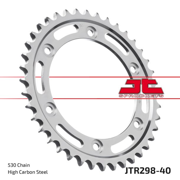 JT Sprockets 530 40Z sprocket inner diameter 130mm bolt circle 150mm for Honda VFR NS R 400 ccm Year 1985 - 1986