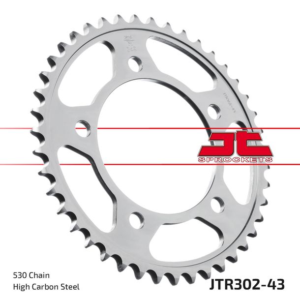 Piñón JT Sprockets 530 43Z para Honda CBF FA F A CBR CB SF X11 600 - 1300 ccm Año 1991 - 2021
