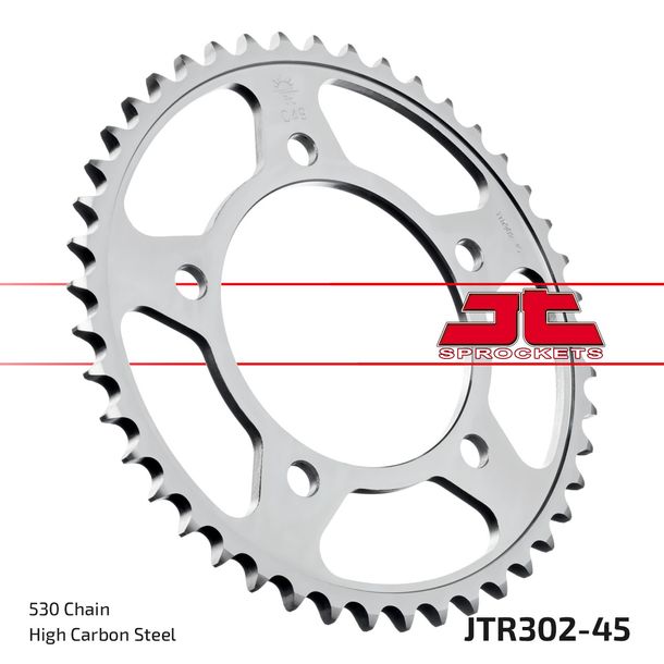 Piñón JT Sprockets 530 45Z, diámetro interior 112 mm, círculo de perno 138 mm para Honda CBF FA F A CBR CB SF X11 600 - 1300 ccm Año 1991 - 2021