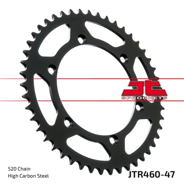 JT Sprockets 520 47Z sprocket inner diameter 134 mm bolt circle 150 mm for Kawasaki KX F KLX S R 125 - 650 ccm Year 1980 - 2022
