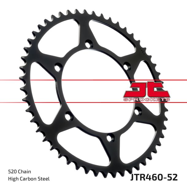 JT Sprockets 520 52Z tandwiel binnendiameter 134 mm boutcirkel 150 mm voor Kawasaki KX F KLX S R 125 - 650 ccm bouwjaar 1980 - 2022