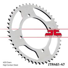 Pignon JT Sprockets 420 47Z, diamètre intérieur 100 mm, cercle de boulons 116 mm pour Kawasaki KX 80 / 85 ccm Année 1986 - 2022