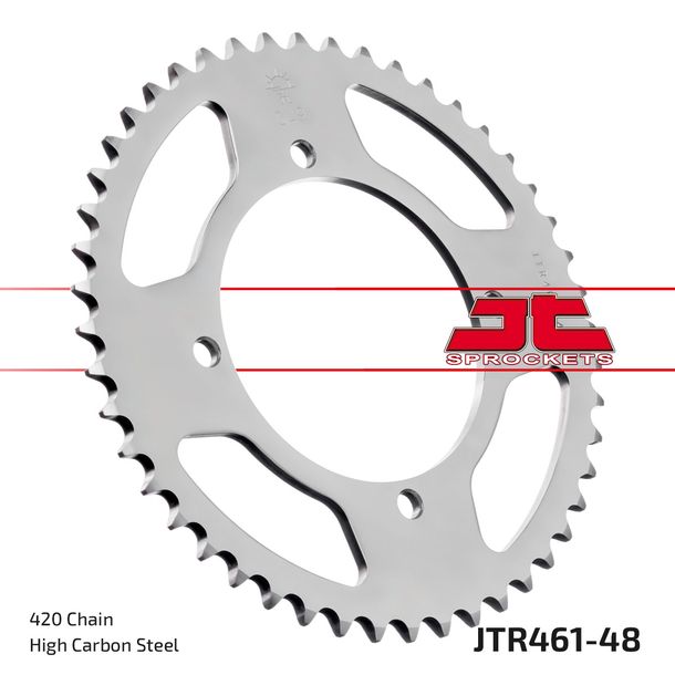 JT Sprockets 420 48Z tandwiel binnendiameter 100 mm boutcirkel 116 mm voor Kawasaki KX 80/85 ccm bouwjaar 1986 - 2022