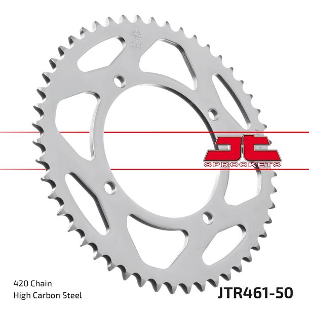 JT Sprockets 420 50Z tandwiel binnendiameter 100 mm boutcirkel 116 mm voor Kawasaki KX 80/85 ccm bouwjaar 1986 - 2022
