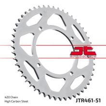 Pignon JT Sprockets 420 51Z, diamètre intérieur 100 mm, cercle de boulons 116 mm pour Kawasaki KX 80 / 85 ccm Année 1986 - 2022