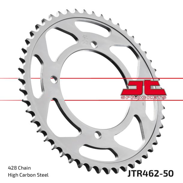 Kettenrad JT Sprockets 428 50Z Innendurchmesser 100mm Lochkreis 116mm für Kawasaki KX 80 / 85 ccm Bj. 1986 - 2014
