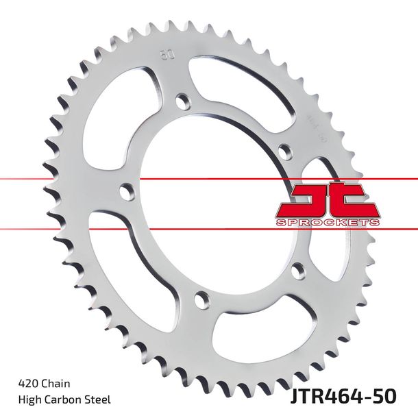 JT Sprockets 420 50Z, diametro interno 100 mm, bullone circolare 116 mm per Kawasaki KX 60 / 80 ccm Anno 1983 - 1999