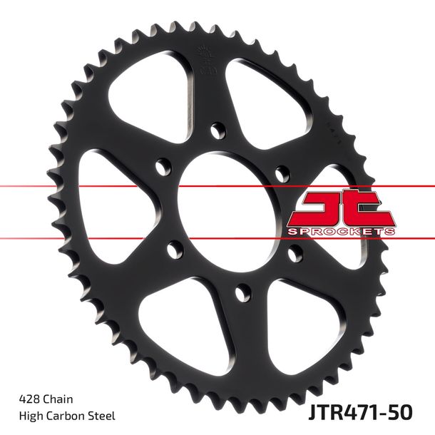 Kettenrad JT Sprockets 428 50Z Innendurchmesser 64mm Lochkreis 86mm für Kawasaki KE 125 ccm Bj. 1976 - 1982