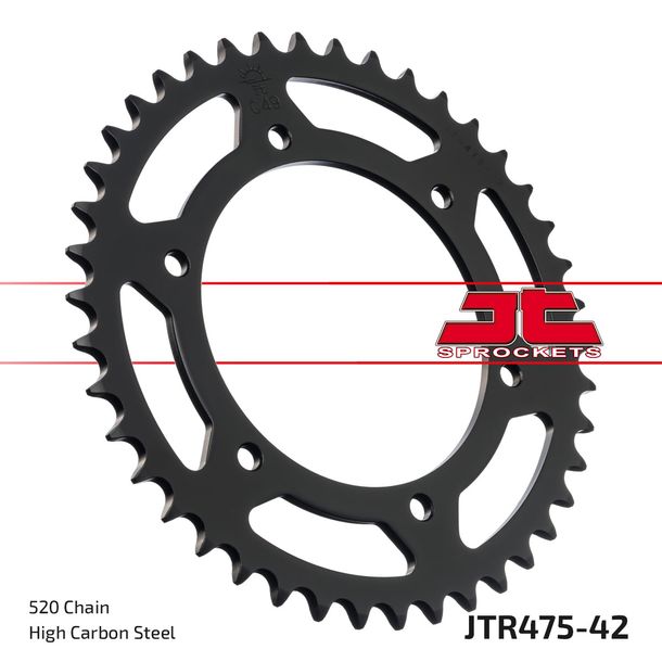 Kettenrad JT Sprockets 520 42Z Innendurchmesser 120mm Lochkreis 140mm für Kawasaki KLR KL 250 ccm Bj. 1980 - 1992