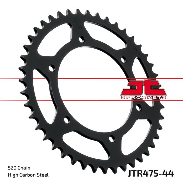 JT Sprockets 520 44Z sprocket inner diameter 120mm bolt circle 140mm for Kawasaki KLR KL 250 ccm Year 1980 - 1992