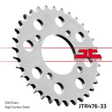 Pignon JT Sprockets 530 33Z, diamètre intérieur 70 mm, cercle de boulons 92 mm pour Kawasaki Z J S3 A Mach 2 KH 250 - 500 ccm Année 1974 - 1992