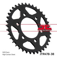 Rozeta JT Sprockets 520 38Z Vnitřní průměr 80mm Roztečná kružnice 104mm pro Yamaha YZF-R6, Kawasaki ZX-6R 250 - 1000 ccm R.v. 1984 - 2022