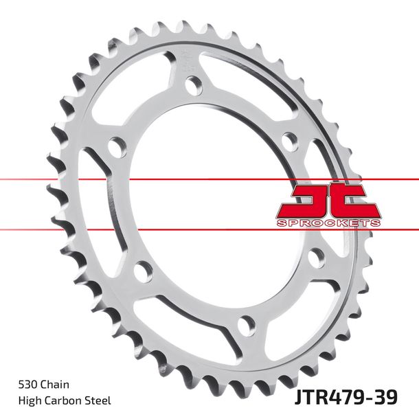 Pignon JT Sprockets 530 39Z, diamètre intérieur 110 mm, cercle de boulons 130 mm pour Yamaha YZF-R6 FZ1 Fazer N NA S SA, Suzuki GSX-R 600 - 1670 ccm Année 1985 - 2017