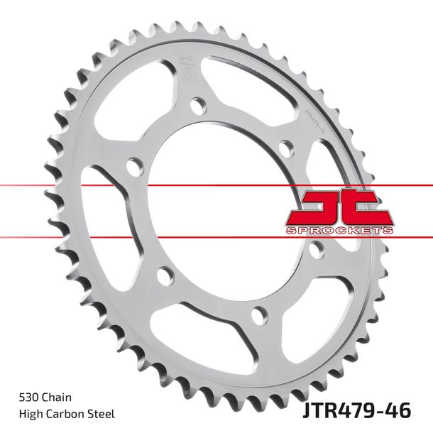 Kettenrad JT Sprockets 530 46Z für Yamaha YZF-R6 FZ1 Fazer N NA S SA, Suzuki GSX-R 600 - 1670 ccm Bj. 1985 - 2017
